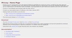 Desktop Screenshot of privoxy.org